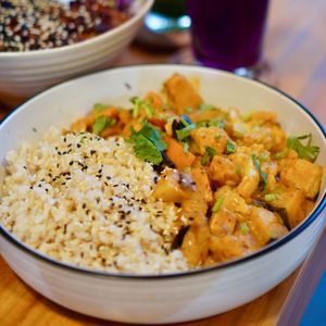 Thai Red Curry at The Plant Food  in Central Singapore