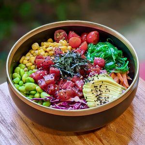 Watermelon Poke Bowl at The Plant Food  in Central Singapore