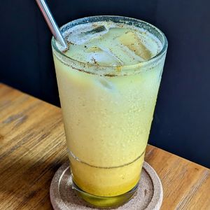 Spiced Golden Latte Iced at The Plant Food  in Central Singapore