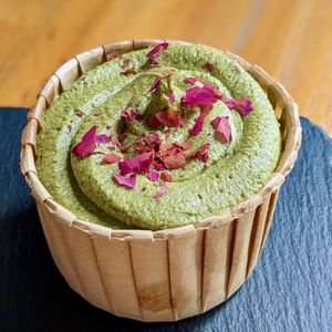 Matcha Tofu Cheesecake at The Plant Food  in Central Singapore