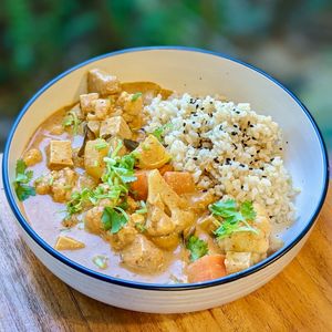 Thai Red Curry Rice at The Plant Food  in Central Singapore
