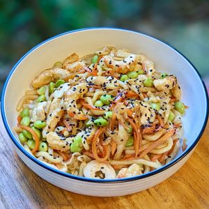 Seafood-less Udon at The Plant Food  in Central Singapore