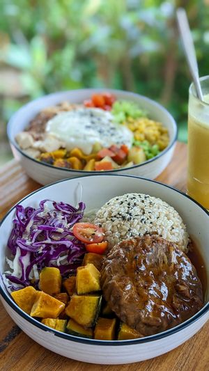 Vegan Hamburg Steak at The Plant Food  in Central Singapore