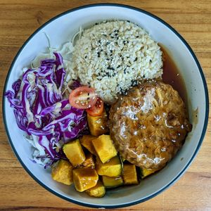 Vegan Hamburg Steak at The Plant Food  in Central Singapore