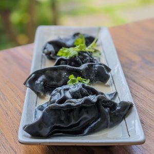 Vegan Truffle Mushroom Gyoza at The Plant Food  in Central Singapore