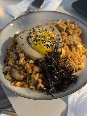 Kimchi fried ricee  at The Plant Food  in Central Singapore