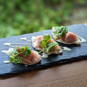Vegan Pan-Fried Bakkwa Gyoza at The Plant Food  in Central Singapore