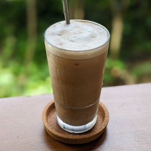 Vegan Vietnamese Oat Mylk Coffee  at The Plant Food  in Central Singapore