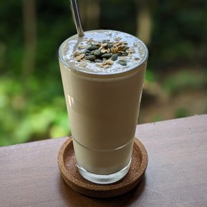 Vegan Mango Lassi at The Plant Food  in Central Singapore