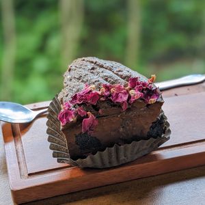 Vegan Black Sesame Quinoa Cake at The Plant Food  in Central Singapore