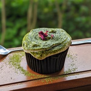 Vegan Japanese Matcha Muffin at The Plant Food  in Central Singapore