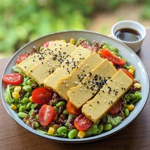 Vegan Tamagoyaki Salad at The Plant Food  in Central Singapore
