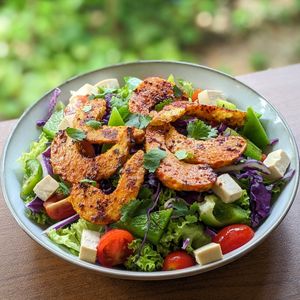 Vegan Prawn Tawa Salad at The Plant Food  in Central Singapore