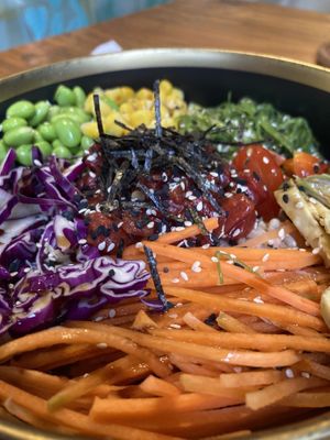 Watermelon Poke Bowl 🔻  at The Plant Food  in Central Singapore