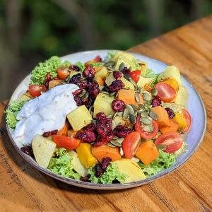 Vegan Roast Salad with Thyme Mayo at The Plant Food  in Central Singapore