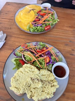 Egg Mayo on rye sourdough at The Plant Food  in Central Singapore
