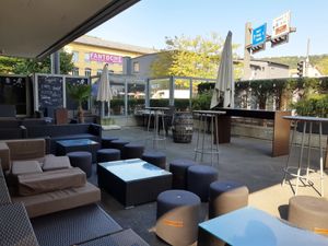 Outdoor seating at Almodo  in Baden