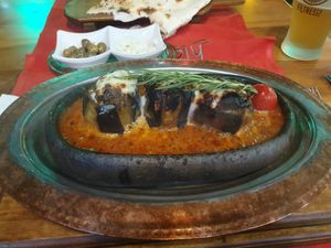 Eggplant Karnıyarık at Hidden Garden  in Istanbul