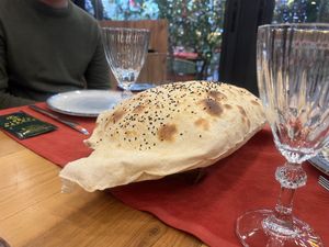 free bread  at Hidden Garden  in Istanbul