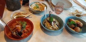 4 vegan mezzes at Shlomo in Baden