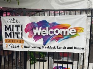 Banner at Miti Miti Latin Street Food in South Orange