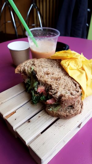 Avocado Sandwich, Banana Smoothie  at La Susina in Milan