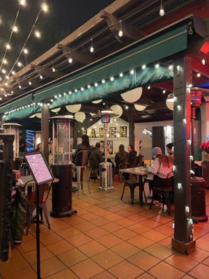 Outdoor seating  at Craft Ramen in Santa Barbara