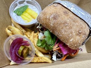 Bahn Mi with tapioca pudding   at Fu'una Cultures-I'm Into Something Good in Guam