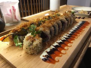 Sushi at WAKI WAKI Veggie Sushi in Bangkok