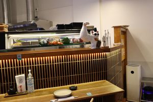 Interior. at WAKI WAKI Veggie Sushi in Bangkok