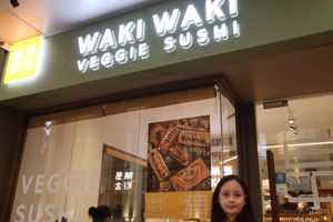 Shop Front. at WAKI WAKI Veggie Sushi in Bangkok