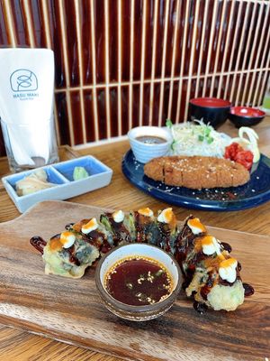 Avocado sushi  at WAKI WAKI Veggie Sushi in Bangkok