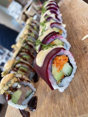   at WAKI WAKI Veggie Sushi in Bangkok