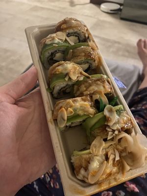 Tofu maki - takeaway (vegan)  at WAKI WAKI Veggie Sushi in Bangkok