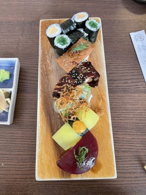   at WAKI WAKI Veggie Sushi in Bangkok