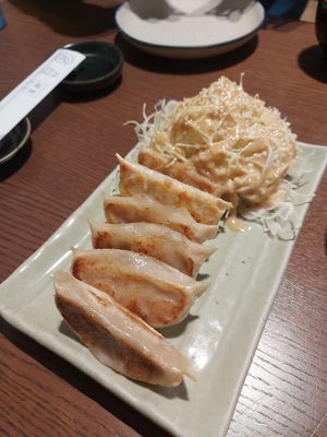 Gyoza at WAKI WAKI Veggie Sushi in Bangkok