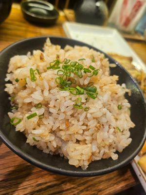 Garlic Fried Rice 👍🏻 ~12/1/24 at WAKI WAKI Veggie Sushi in Bangkok