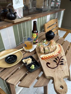   at WAKI WAKI Veggie Sushi in Bangkok