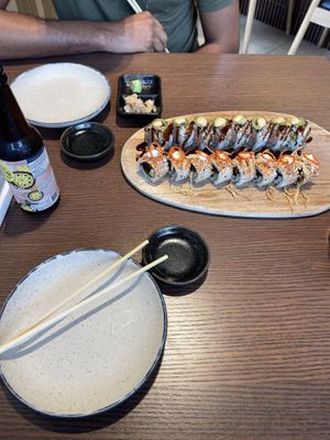 Delicious food!   at WAKI WAKI Veggie Sushi in Bangkok