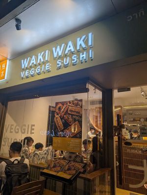 Outside at WAKI WAKI Veggie Sushi in Bangkok