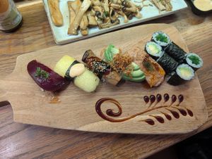 Sushi at WAKI WAKI Veggie Sushi in Bangkok