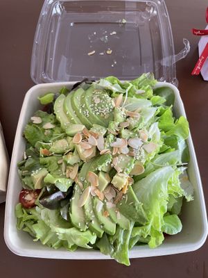 Avocado salad  at WAKI WAKI Veggie Sushi in Bangkok