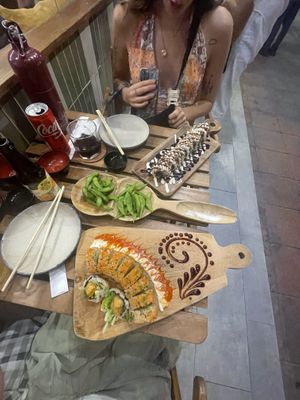   at WAKI WAKI Veggie Sushi in Bangkok