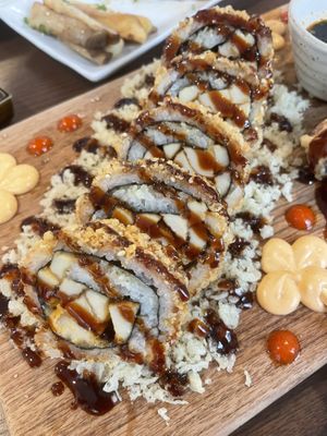 Nice mushroom   at WAKI WAKI Veggie Sushi in Bangkok