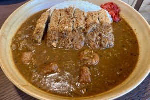 Black sesame tofu katsu curry  at WAKI WAKI Veggie Sushi in Bangkok