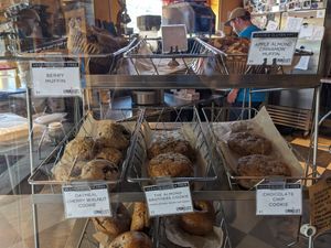Pumpkin chocolate chip is sold out but lots of options at Lemonjello's Coffee Shop in Holland