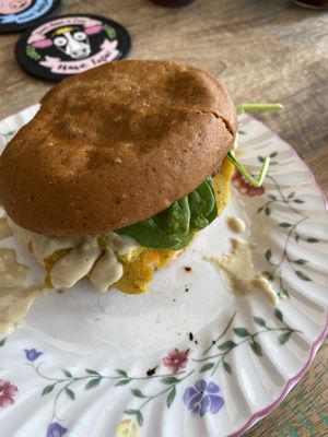 Vegan bacon egg and cheese!  at Green Street Eatery in Levittown