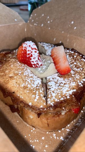 Brunch! Strawberry cheesecake french toast!  at Green Street Eatery in Levittown