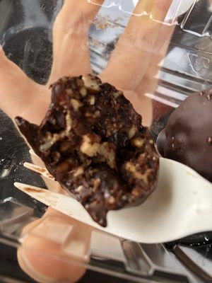 Dark chocolate truffle   at Green Street Eatery in Levittown