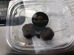 Dark chocolate truffle   at Green Street Eatery in Levittown